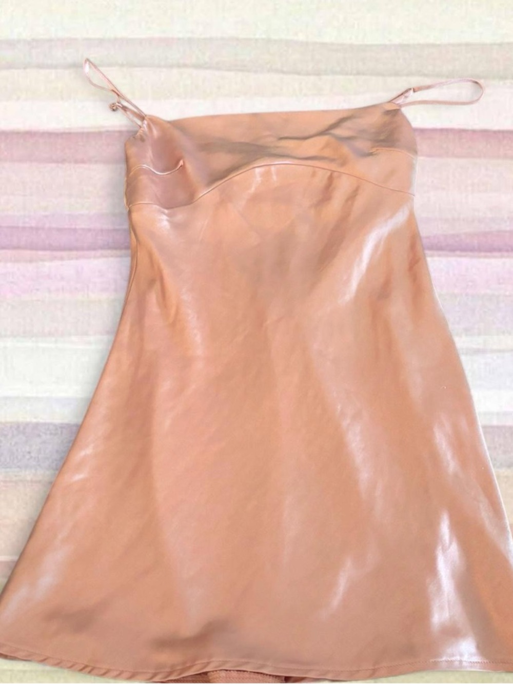 Princess Polly Blush Pink Satin Slip Mini Dress